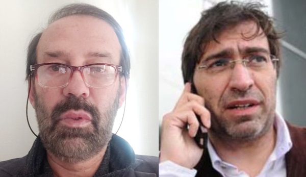 Claudio Petris (izquierda) contra la postulación de Javier Raidan. 