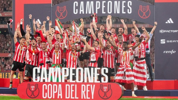 Seis finales después, Athletic Bilbao es campeón de la Copa del Rey.