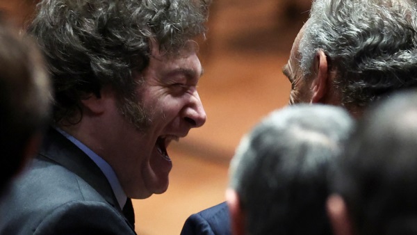 Carcajada. El presidente Javier Gerardo Milei tendrá su Ley Bases.