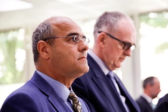 Peter Boehringer, miembro del Bundestag alemán por AfD, a la espera del veredicto del Tribunal Administrativo Superior del estado federal de Renania del Norte-Westfalia.