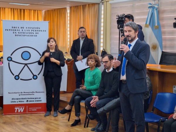 Gerardo Merino, participó del acto de apertura de la 1° Asamblea Constitutiva del Consejo Municipal de Discapacidad.