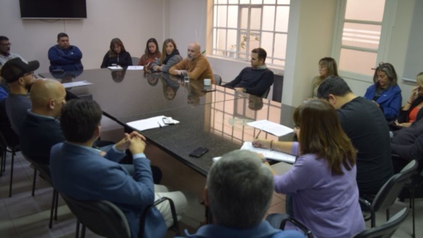 Una postal del debate en el parlamento madrynense.