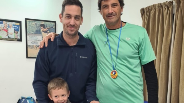 Las dos mejores raquetas del Otoño, el campeón Darío Zabala y el subcampeón "Nono" Nogueira.