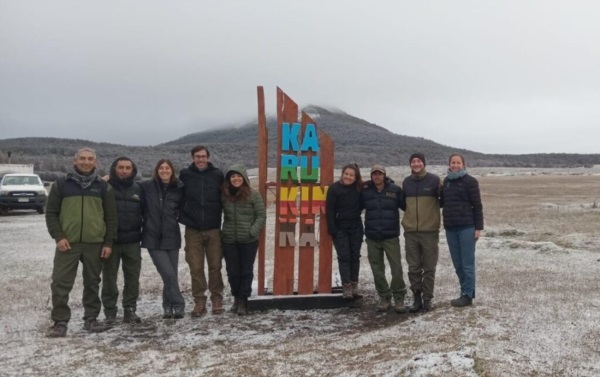 Guardaparques y guardafaunas que compartieron la actividad de intercambio.