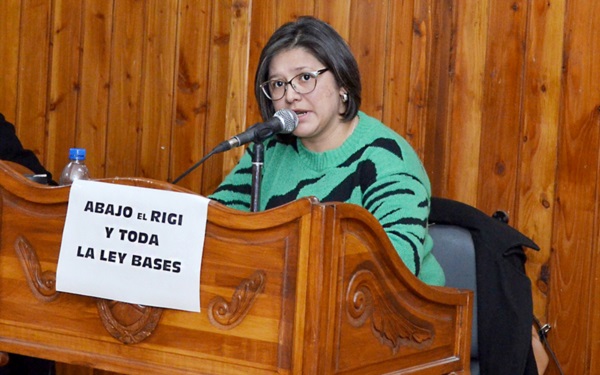 La edil Chamorro, la denunciante (Atilio Ortiz/Jornada)