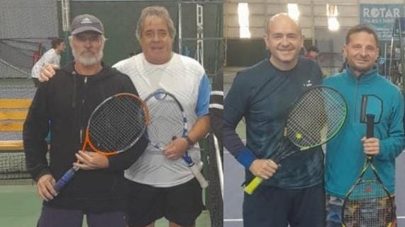 Paverini-Aristimuño y Eckhardt-Benítez buscarán la final en +50 este sábado al mediodía.