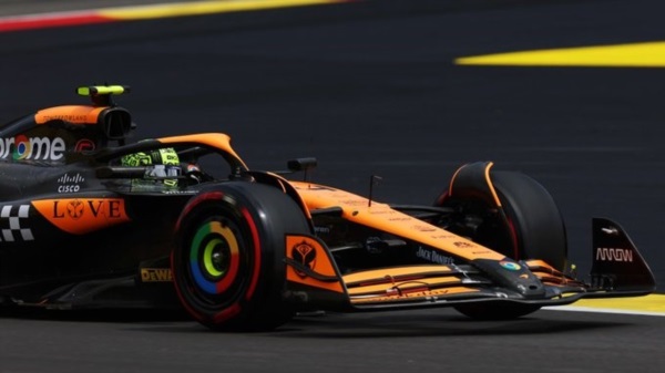 Lando Norris, el más rápido del viernes en Spa-Francorchamps.