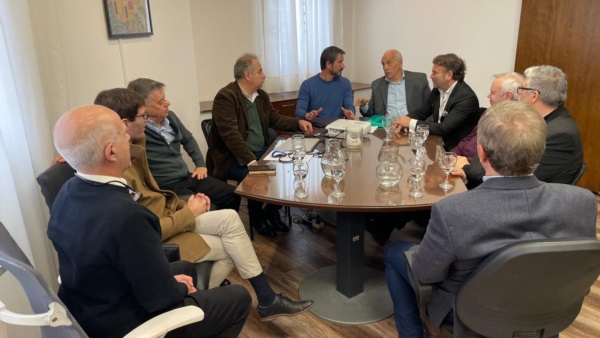 En los encuentros se abordaron proyectos de desarrollo productivo e industrial,.