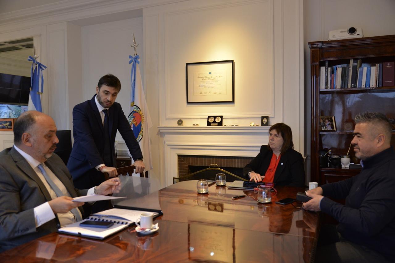 Néstor Majul, Ignacio Torres, patricia Bullrich y Héctor Iturrioz en CABA.