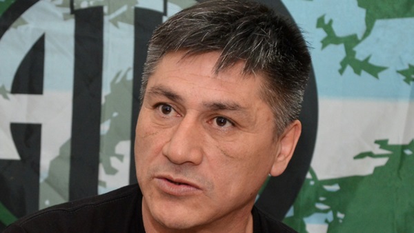 Juan Chaura, secretario general del Sindicato de Trabajadores Viales (SITRAVICh).