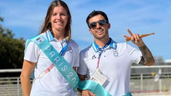 Eugenia Bosco y el "Maligno" Torres, en los JJOO París 2024.
