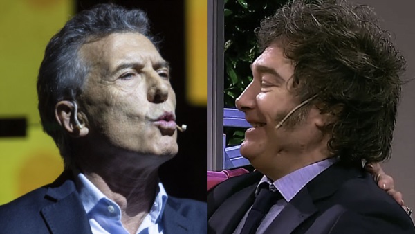 Beso a beso. Lo único que le falta a Macri.