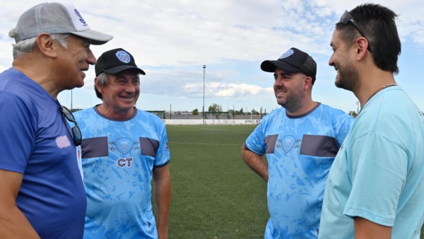 Andrés Iglesias, junto a Alfredo Béliz, Julio Morant y Damián Pérez. Foto: Daniel Feldman. 