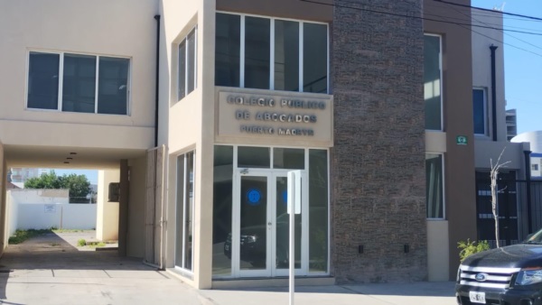 Sede del Colegio de Abogados madrynense.