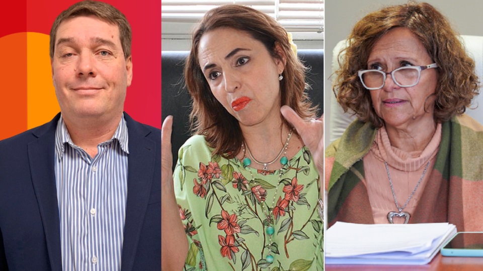 Triángulo. Intendente Biss, jueza Juárez Aldazábal y presidenta Ávila.