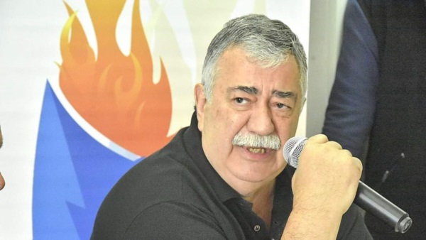 Héctor González, secretario general de Luz y Fuerza  de la Patagonia.