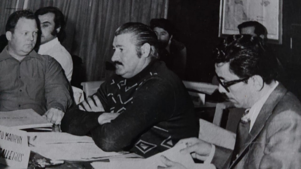 Luciano González, en uno de los encuentros patagónicos.