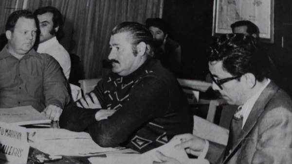 Luciano González, en uno de los encuentros patagónicos.