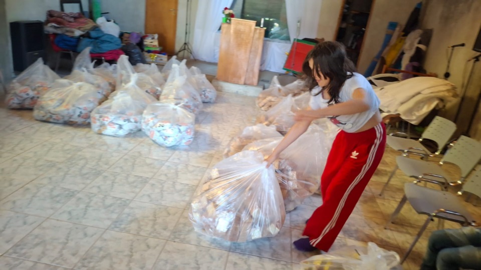 La Acción Solidaria de Epuyén y Esquel trabajando.