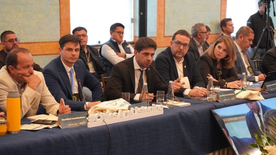 Martin Ebene en el Foro en la ciudad ecuatoriana de Cuenca.