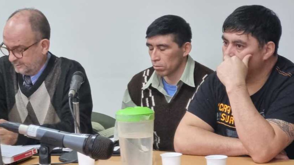 Los imputados Daniel Napal y Carlos Peinipil.