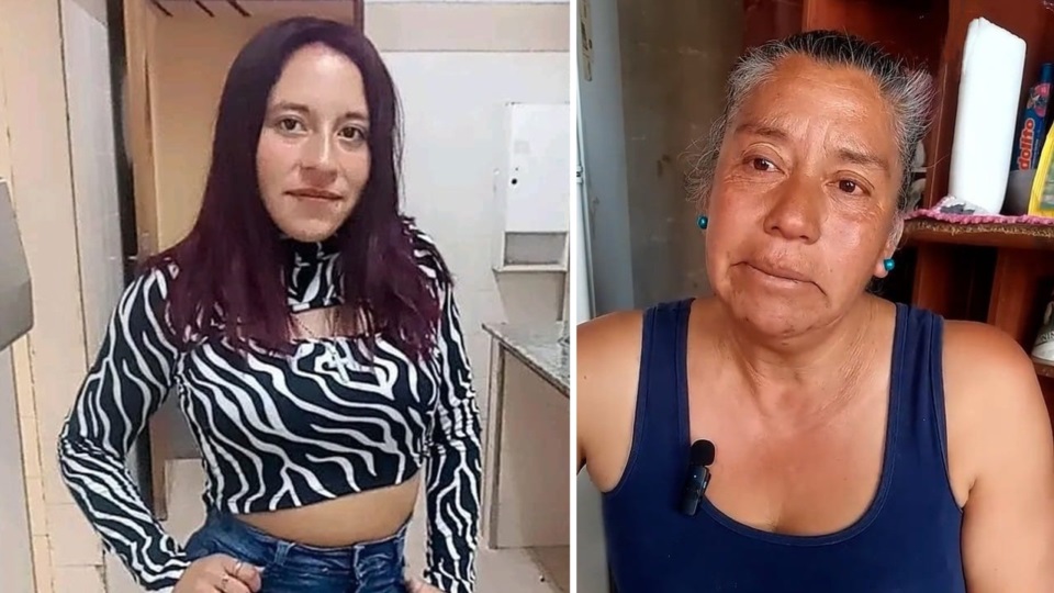 Tamara fue asesinada en 2023 en Puerto Madryn (izq). Laura (der), su madre, espera justicia por el femicidio de su hija. 