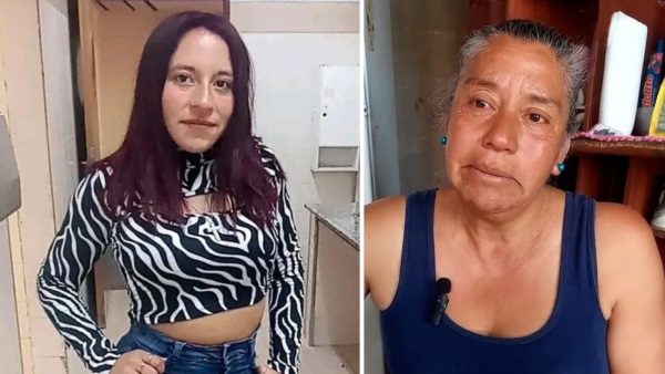 Tamara fue asesinada en 2023 en Puerto Madryn (izq). Laura (der), su madre, espera justicia por el femicidio de su hija. 