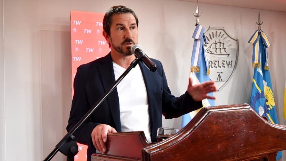 Gerardo Merino, intendente de Trelew.