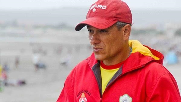 David Peresenda, jefe de Guardavidas de Puerto Madryn.