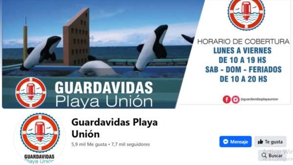 Página utilizada anteriormente por guardavidas de Playa Unión