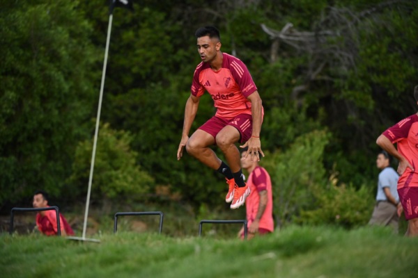 El "Pity" Martínez en la pretemporada.