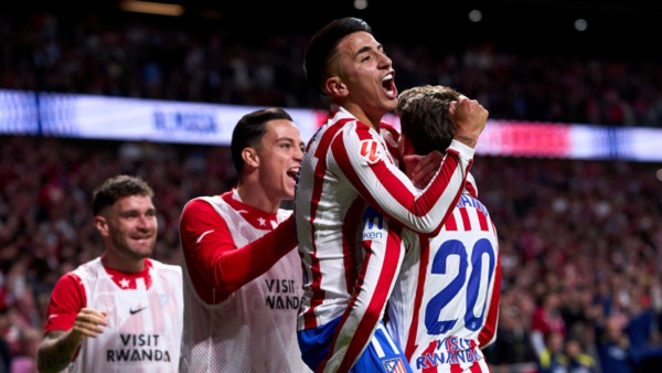 Almada resuelve para los 'Colchoneros' una gran jugada de Simeone.