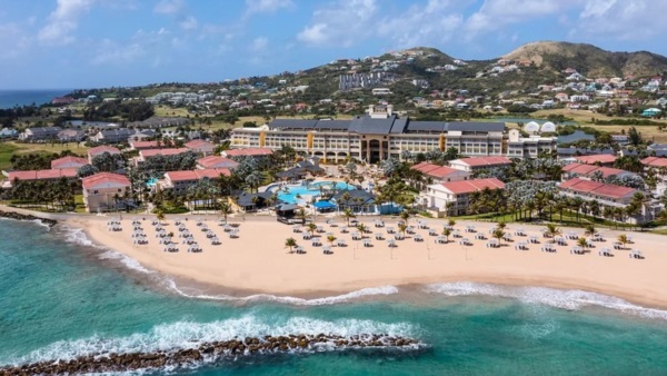 El lujoso “St. Kitts Marriott Beach Resort”, en la isla de San Cristóbal y Nieves.