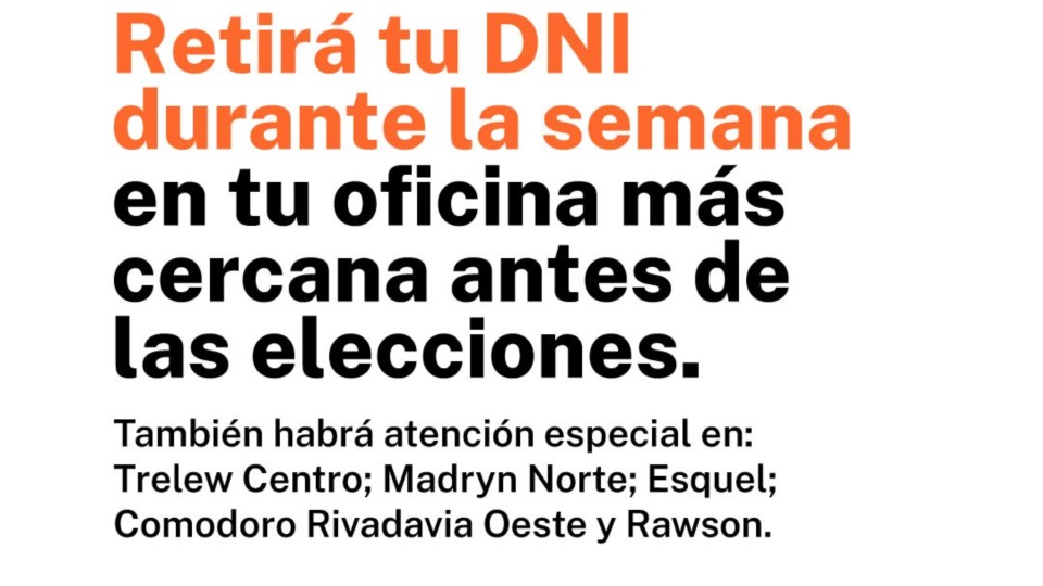 Los DNI se entregarán durante este fin de semana de cinco oficinas provinciales.
