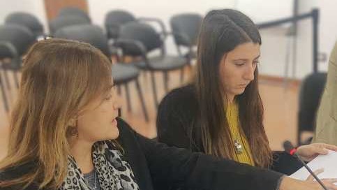 Marisol Sandoval y Tamara Bernardi, de la Fiscalía.