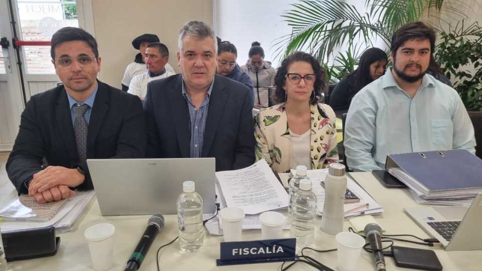 Fidel González y su equipo del Ministerio Público Fiscal.