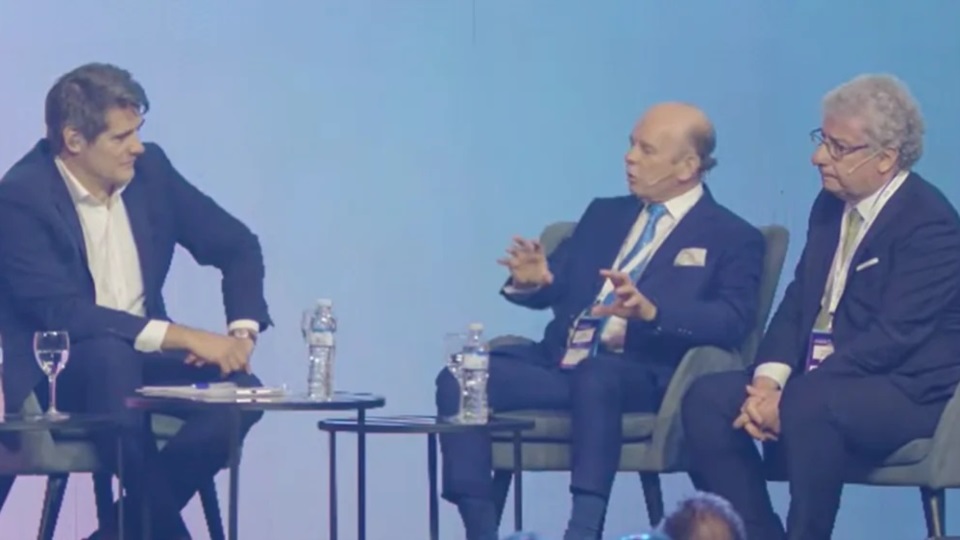 Guillermo Andino, César Litvin y Carlos Abeledo.