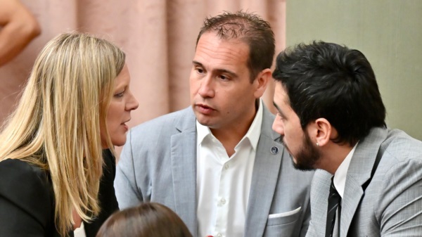 Los diputados Abril,  Fita y Coliñir.