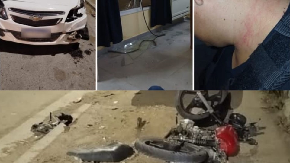 El saldo de la noche de furia en el barrio INTA tras un accidente en Trelew. 