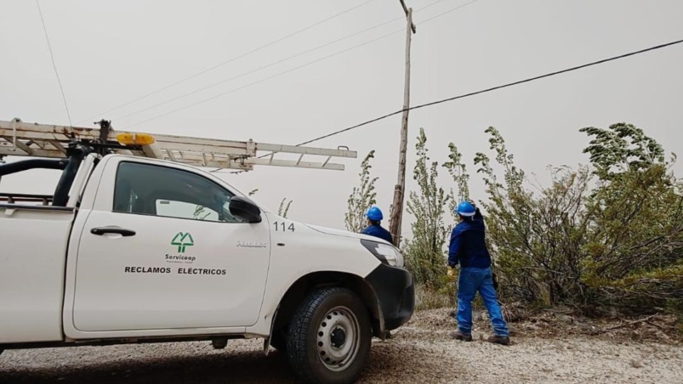 El temporal de viento generó dificultades en Madryn.