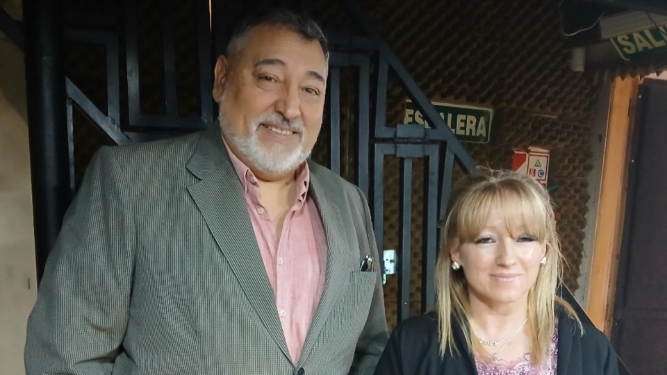 María José Roca junto a su abogado, Juan Zapata.