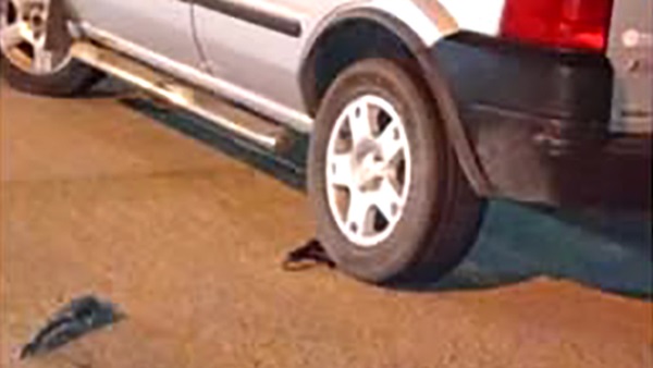 La camioneta tuvo daños.