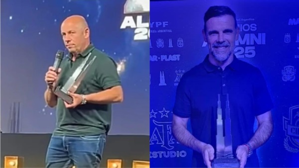 Chubutenses premiados en los Alumni: Ricardo Sastre  y Andrés Yllana.