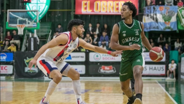 Marco Chacón fue el goleador y figura en el Verde chubutense. (Foto: Prensa Gimnasia CR).