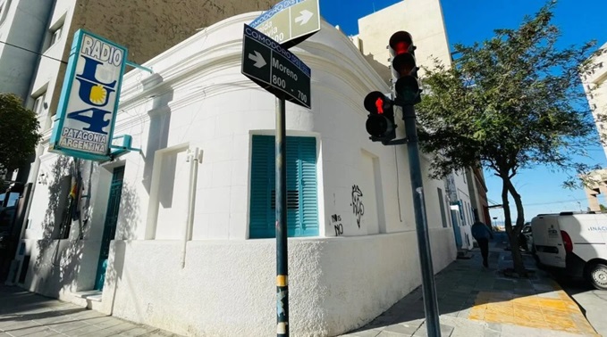 La esquina de LU4 en Comodoro, un pedazo de historia.