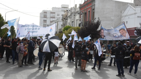 Sindicatos se hicieron presentes.