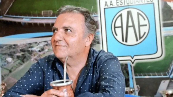 Alicio Dagatti, presidente de Estudiantes de Río Cuarto que ascendió a Primera el 30 de noviembre en Madryn.