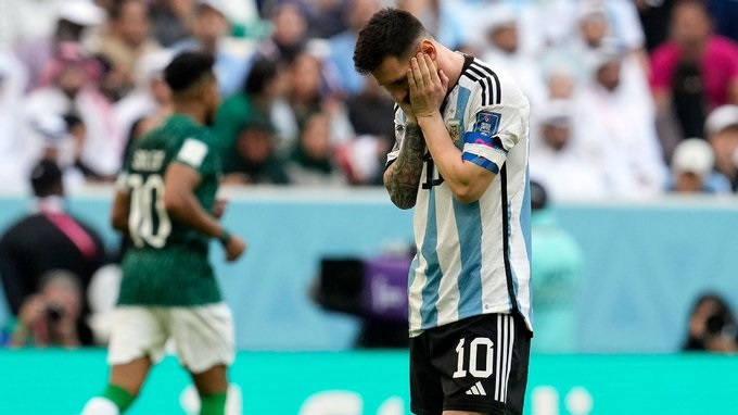 En 2022, Argentina cayó 2-1 ante Arabia Saudita en el debut en el Mundial de Qatar.