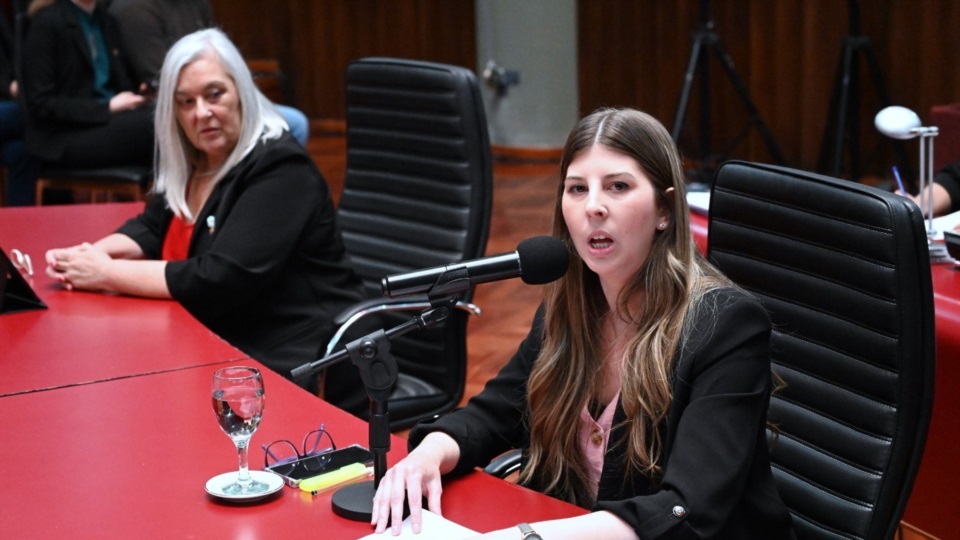 Senadoras Cristina y Terenzi (izq.).