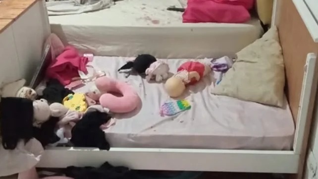 Así quedó la habitación donde ocurrió el ataque. Foto: Agencia NA (redes sociales)